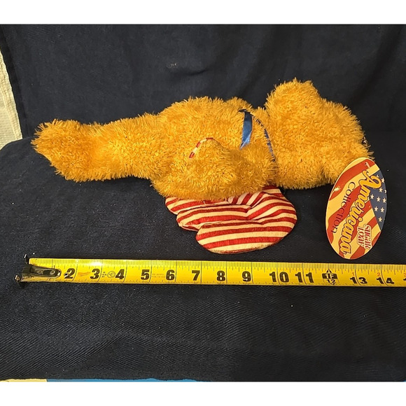 NWT Sugar Loaf Teddy Bear Patriotic USA RED WHITE BLUE America 15" Plush Wings - Picture 8 of 8